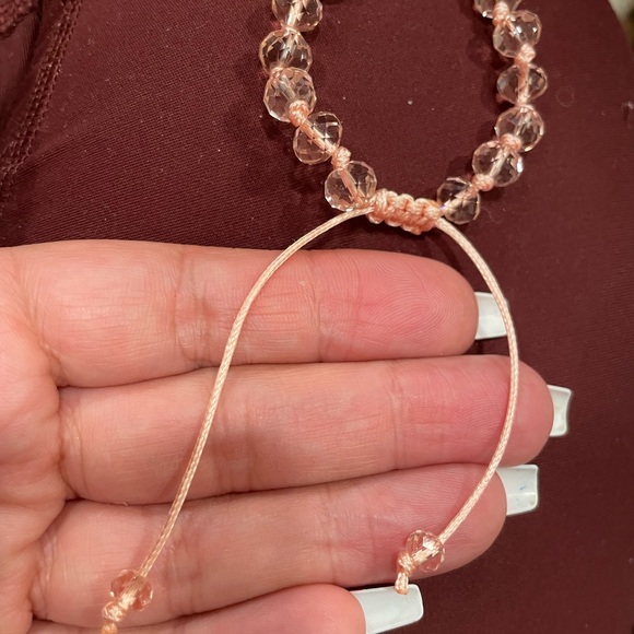 Handmade pink multi stone bracelet - Picture 5 of 5